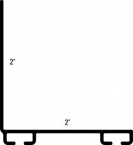 Garage Door Retainer 2 X 2 - Diagram