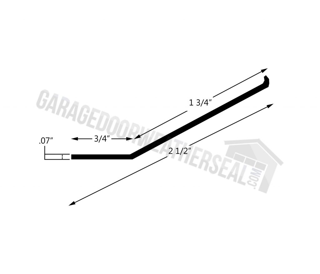 Garage Door Top Seal Line Drawing